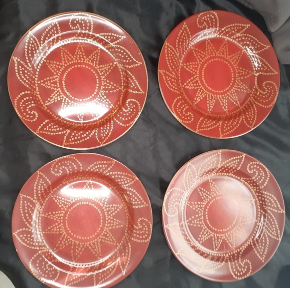 Pier 1 Vtg {4} Boho Matira Salad Plate Set of 4 - Picture 6 of 16